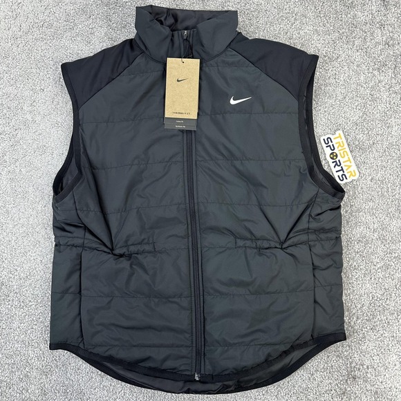 Nike Jackets & Blazers - Nike Vest Womens Small Black Therma-FIT Loose Fit Insulated Running FB7537-010